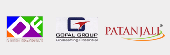 CSR partners of Divya Prem Sewa Mission — Union Fragrance, Gopal Group, Patanjali