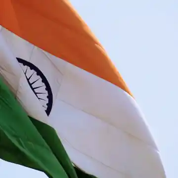 Indian flag waving