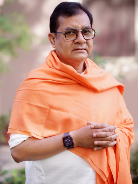 Ashish Bhaiya with sadhus