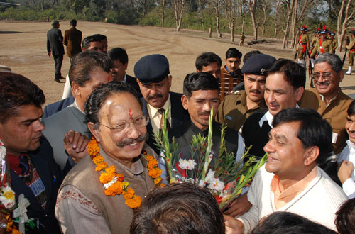 VIP visitor at Divya Prem Sewa Mission Haridwar