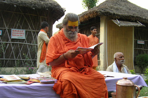 VIP visitor at Divya Prem Sewa Mission Haridwar