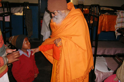 VIP visitor at Divya Prem Sewa Mission Haridwar