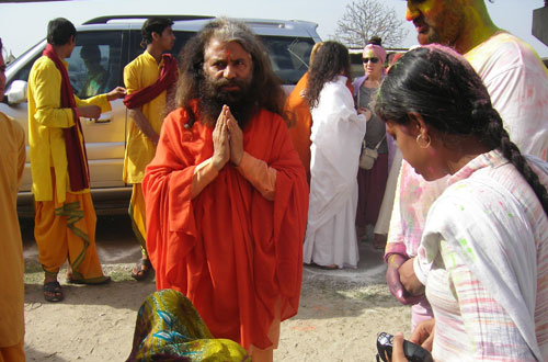 VIP visitor at Divya Prem Sewa Mission Haridwar